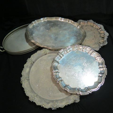 Appraisal: Silverplate Trays