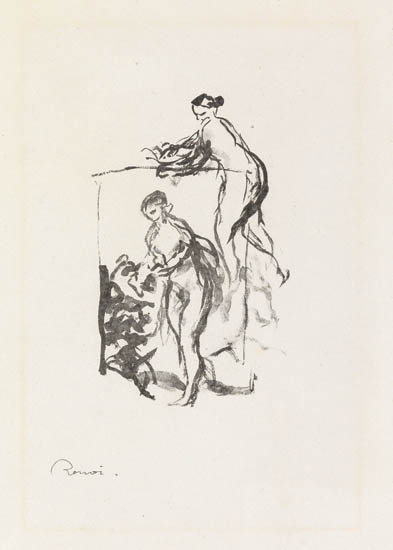 Appraisal: PIERRE-AUGUSTE RENOIR Femme au Cep de Vigne e variante Lithograph