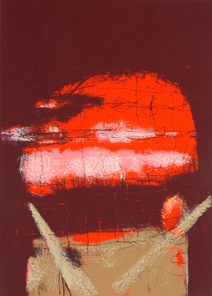 Appraisal: Robert Grieve - Red Image screenprint ed P P x