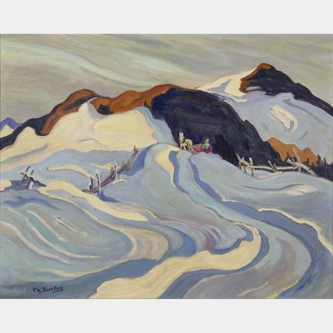 Appraisal: RALPH WALLACE BURTON WINTER NEAR FARRELTON SIC QUE oil on