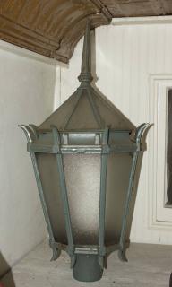 Appraisal: Iron Lamp Post Fixture H w No Post