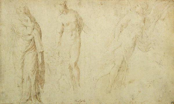 Appraisal: Italian School th th Century A study of four figures