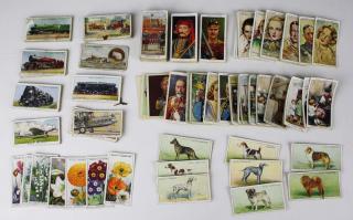 Appraisal: Early Th C Cigarette Cards Including Actors Royalty Trains Flowers