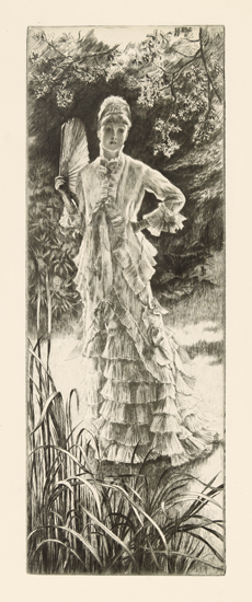 Appraisal: JAMES JACQUES TISSOT Printemps Etching and drypoint on cream laid