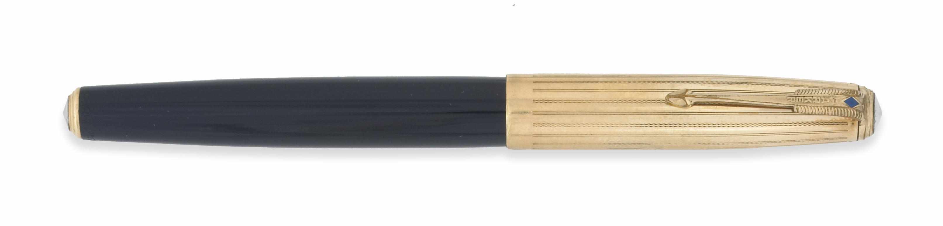 Appraisal: Parker '' '' Fountain Pen First year Cedar Blue double