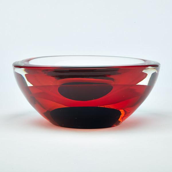 Appraisal: Luigi Onesto Italian b for Oggetti Sommerso Glass Oval Bowl