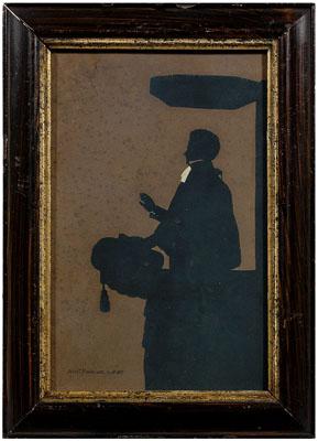 Appraisal: Augustin Edovart silhouette Augustin Amant Edouart French - preacher in