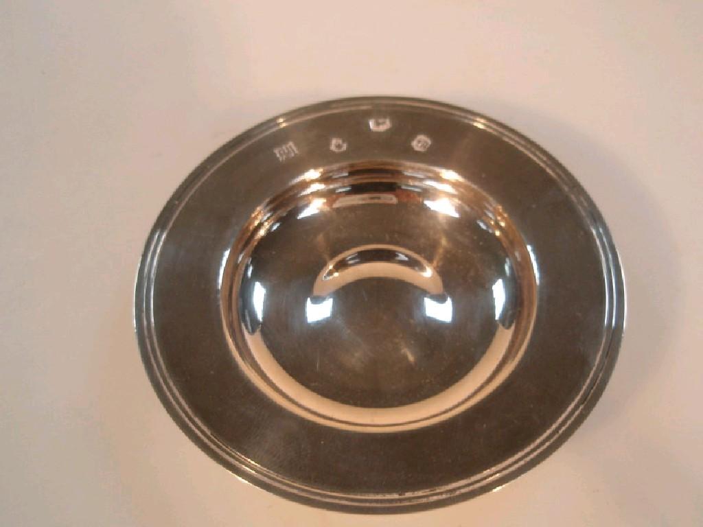 Appraisal: A modern silver small Armada dish Sheffield