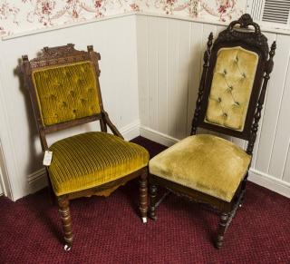 Appraisal: Victorian Chairs Walnut