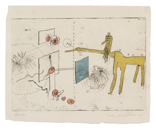 Appraisal: Sale Lot Roberto Matta Chilean - Ohne Titel pl from