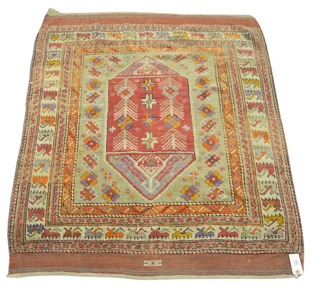 Appraisal: Caucasian Oriental Scatter Rug ' x ' Provenance Collection from