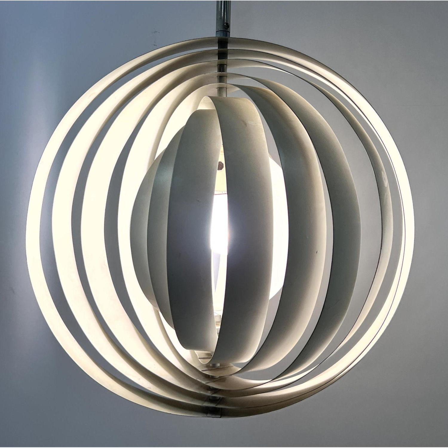 Appraisal: VERNER PANTON Louis Paulsen Moon Chandelier Pendant hanging lamp White