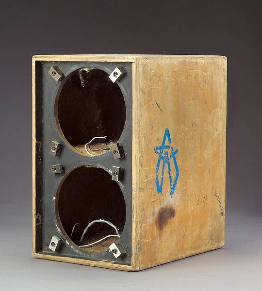 Appraisal: A wooden speaker box from The Wall of Sound early