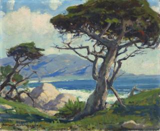 Appraisal: Arthur Hill Gilbert A N A Cypress tree Mile Drive