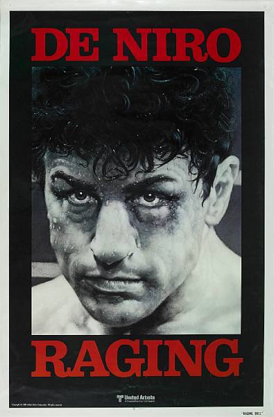 Appraisal: Raging Bull United Artists advance one-sheet condition B rolled x