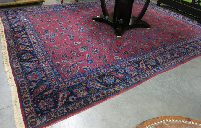 Appraisal: SEMI-ANTIQUE TURKISH SPARTA CARPET Isparta Province western Turkey hand knotted