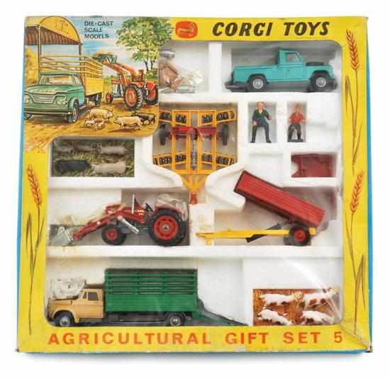 Appraisal: Corgi Agricultural Gift Set Ford Tipper Trailer Massey Ferguson Tractor