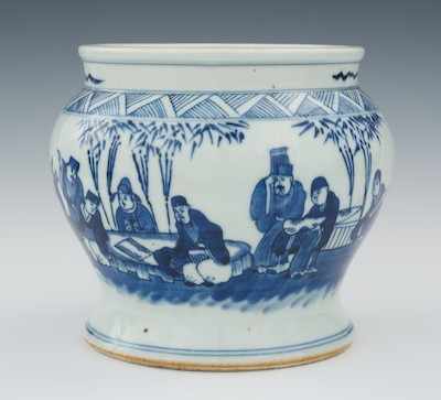 Appraisal: A Chinese Blue and White Vase Possibly Kangxi blue decorated