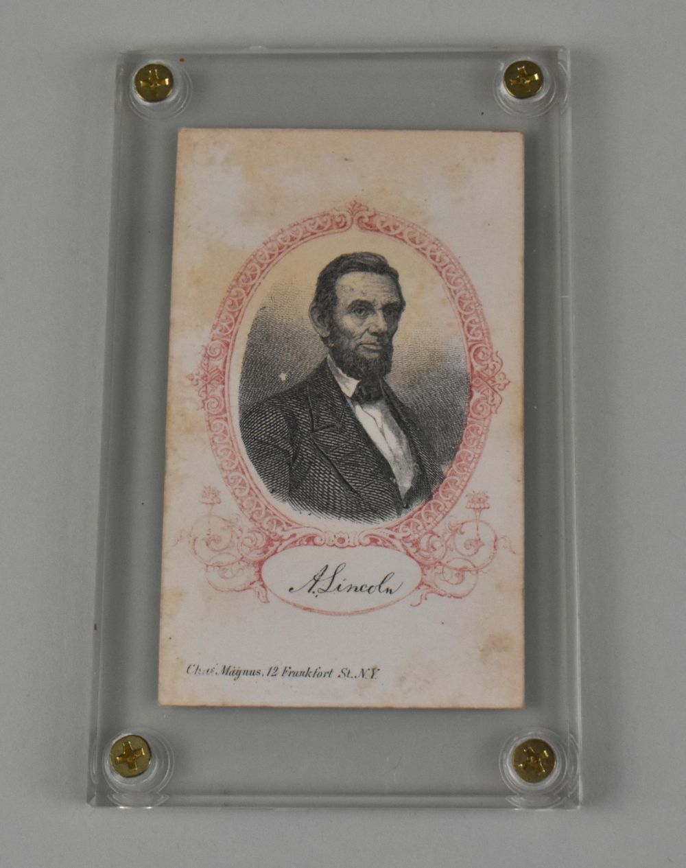 Appraisal: A RARE LINCOLN MEMORIAL CDV