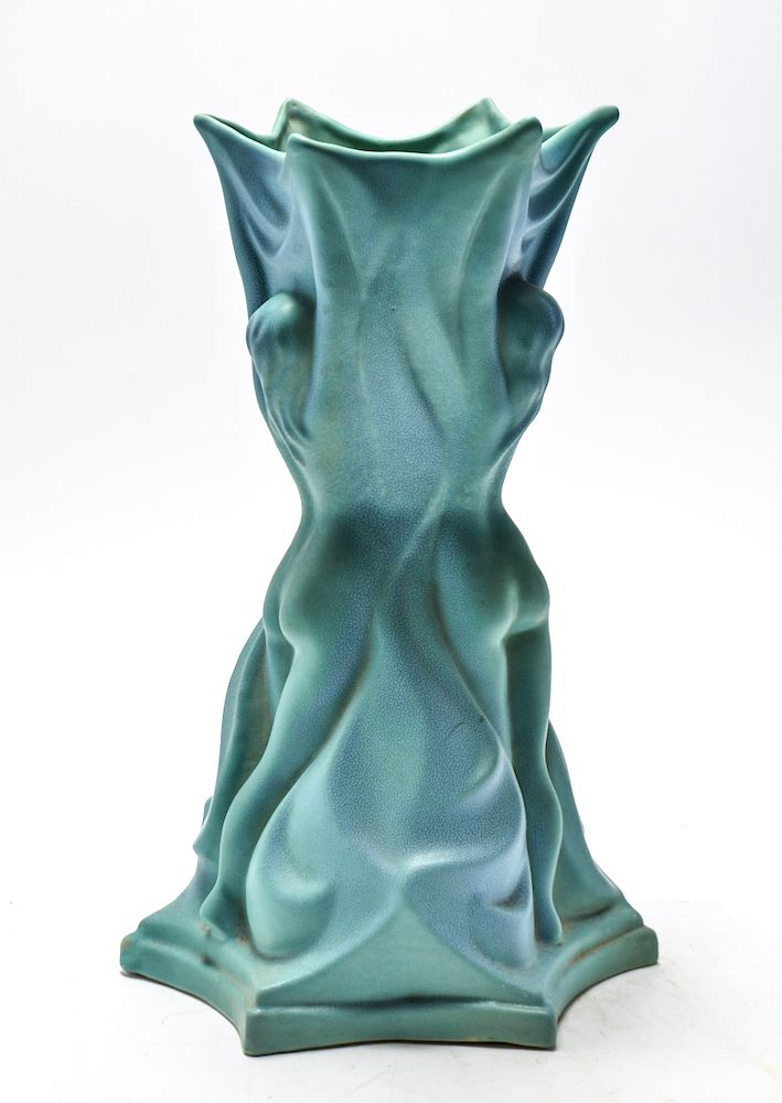 Appraisal: Van Briggle Female Nudes Art Pottery Vase Van Briggle art