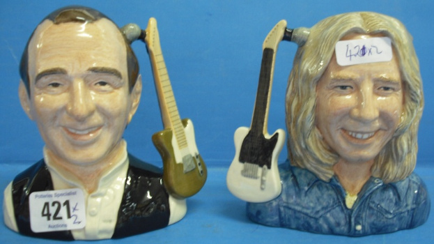 Appraisal: Pair of Royal Doulton Status Quo Character jugs Francis Rossi