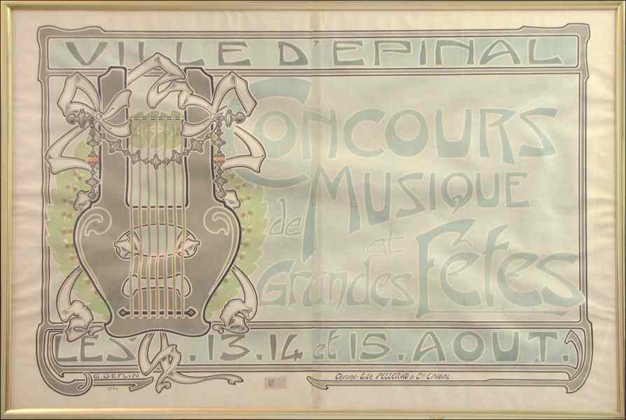 Appraisal: G DEFLIN VILLE D'EPINAL CONCOURS DE MUSIQUE ET GRANDES FETES