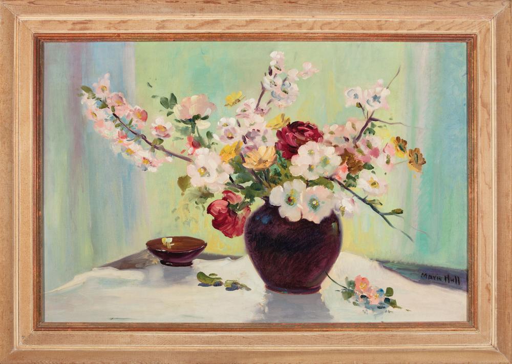 Appraisal: Marie Atkinson Hull American Mississippi - Still Life of Dogwood