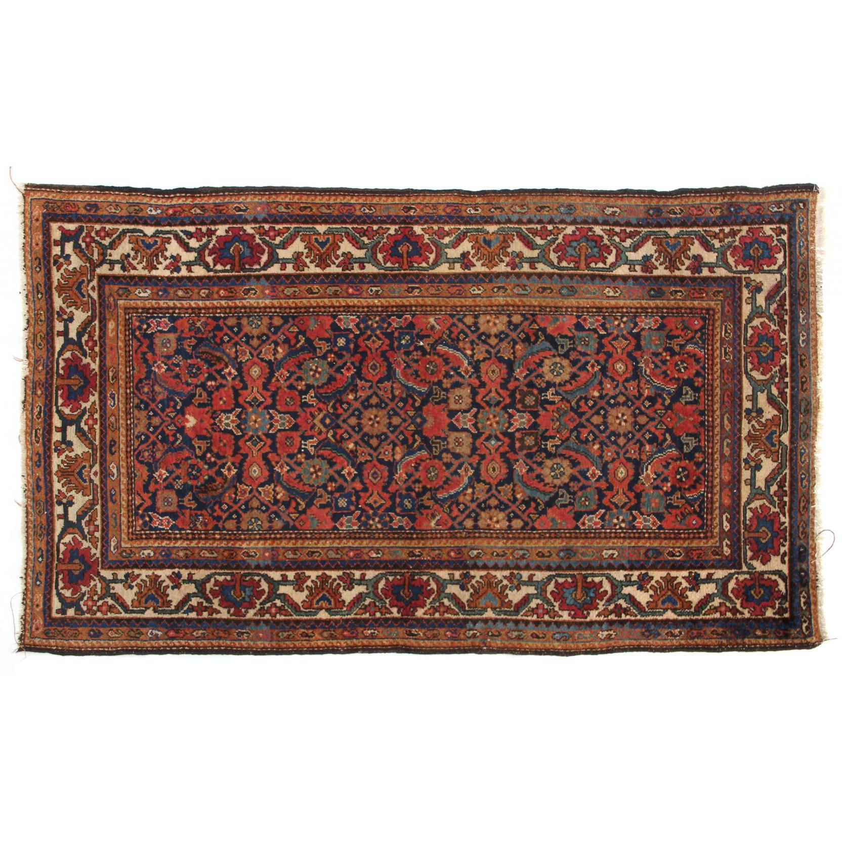 Appraisal: Semi Antique Persian Kurdish Area Rug circa wool foundation the