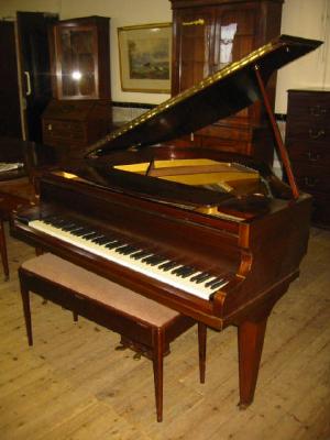 Appraisal: A BABY GRAND PIANO by Challen in mahogany case with