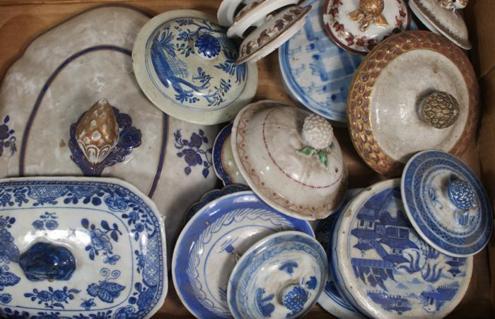 Appraisal: pcs Chinese porcelain fragments including oval Nanking dishes with no