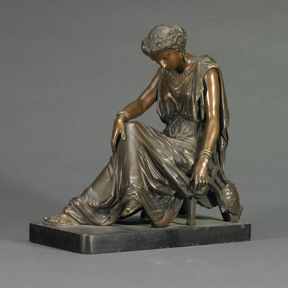 Appraisal: After the Model by Eugene-Antoine Aizelin French - Patinated Bronze