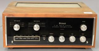 Appraisal: McIntosh C Solid State stereo preamplifier with original box McIntosh