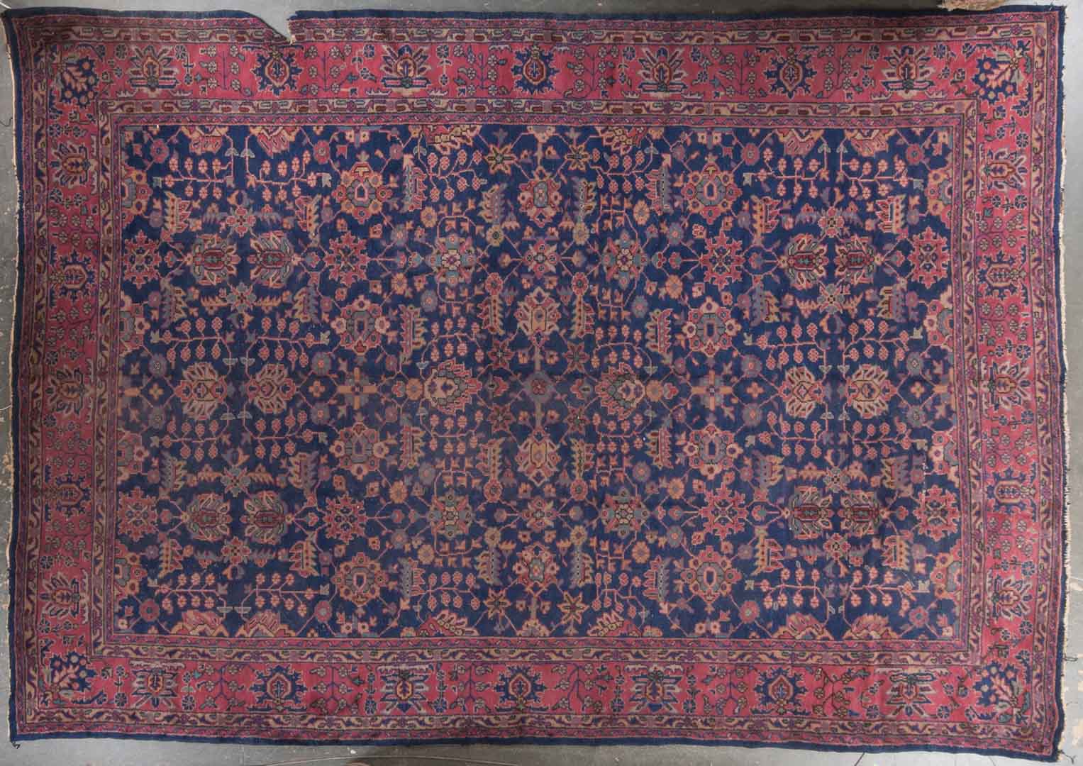 Appraisal: Antique Sparta carpet approx x Turkey circa Condition Worn