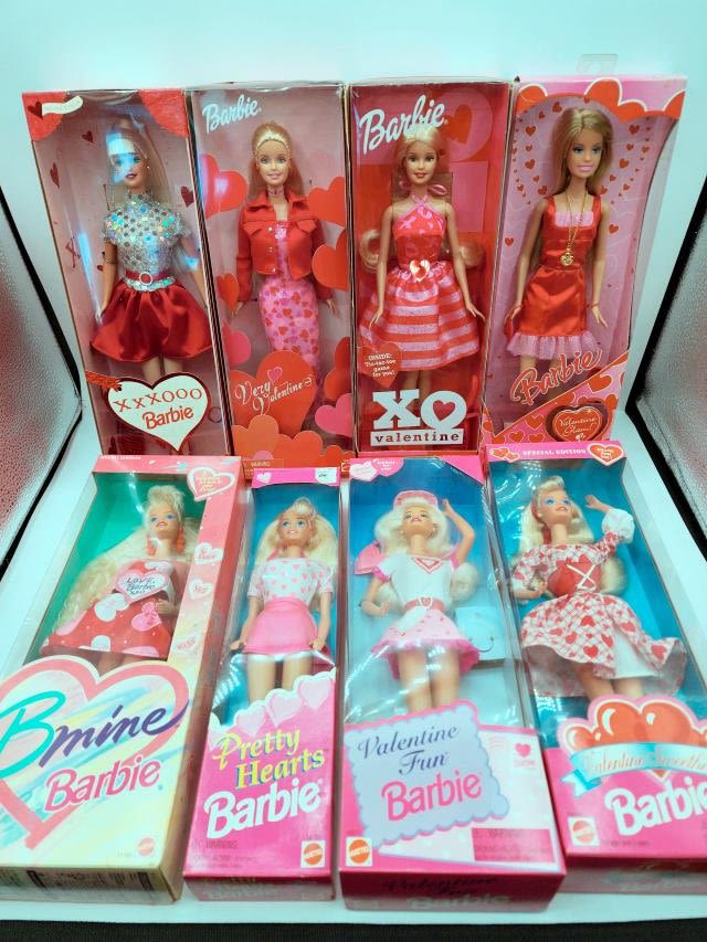 Appraisal: Valentines Day Themed Barbie Dolls Includes Special Edition BMine Barbie