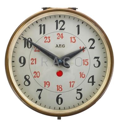 Appraisal: PETER BEHRENS A E G Synchron wall clock Germany s