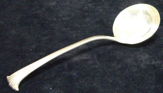 Appraisal: A George III ladle with scroll finial by William Sumner