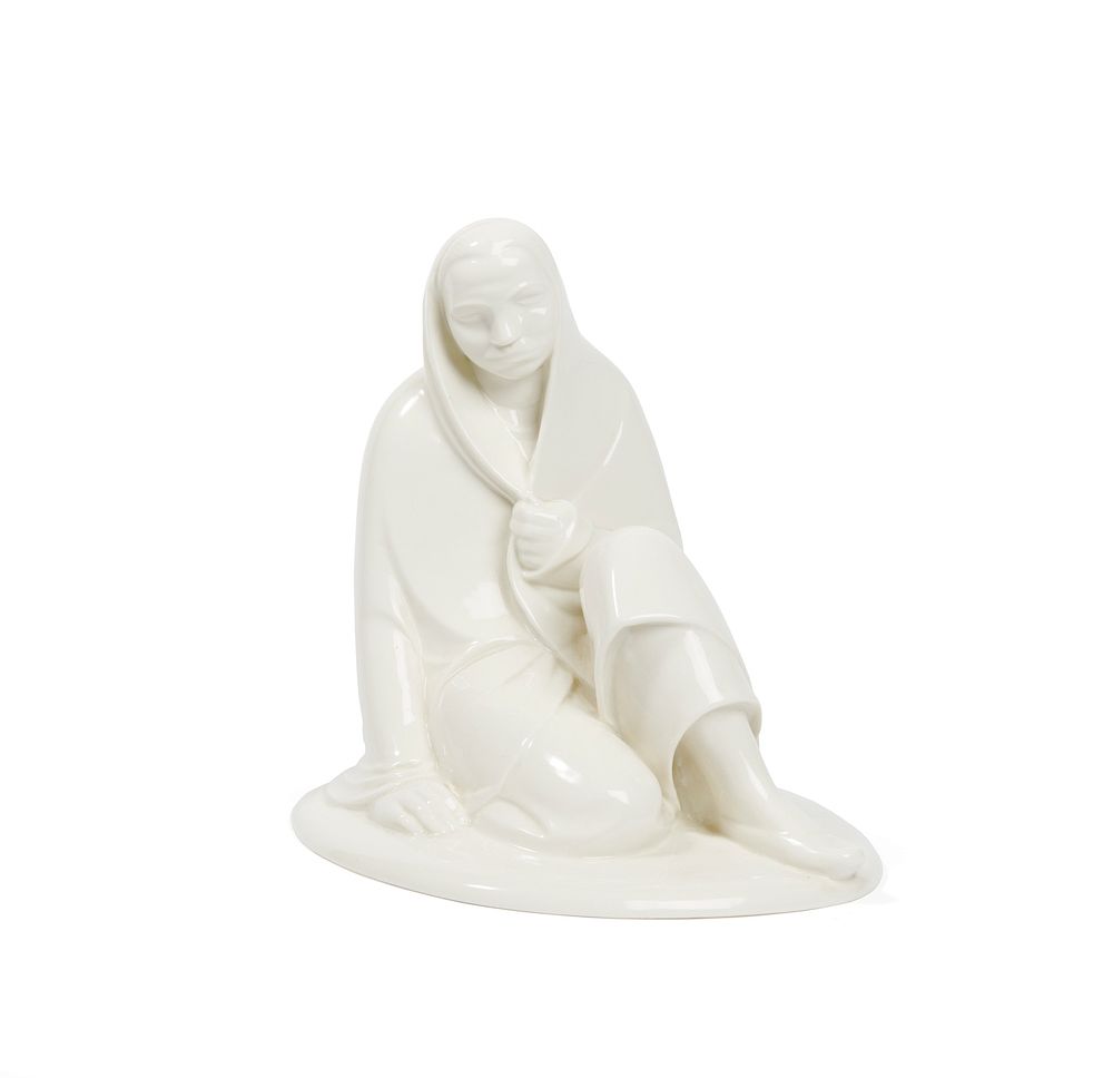 Appraisal: Ernst Barlach - Porcelain Russian Girl Ernst Barlach - porcelain