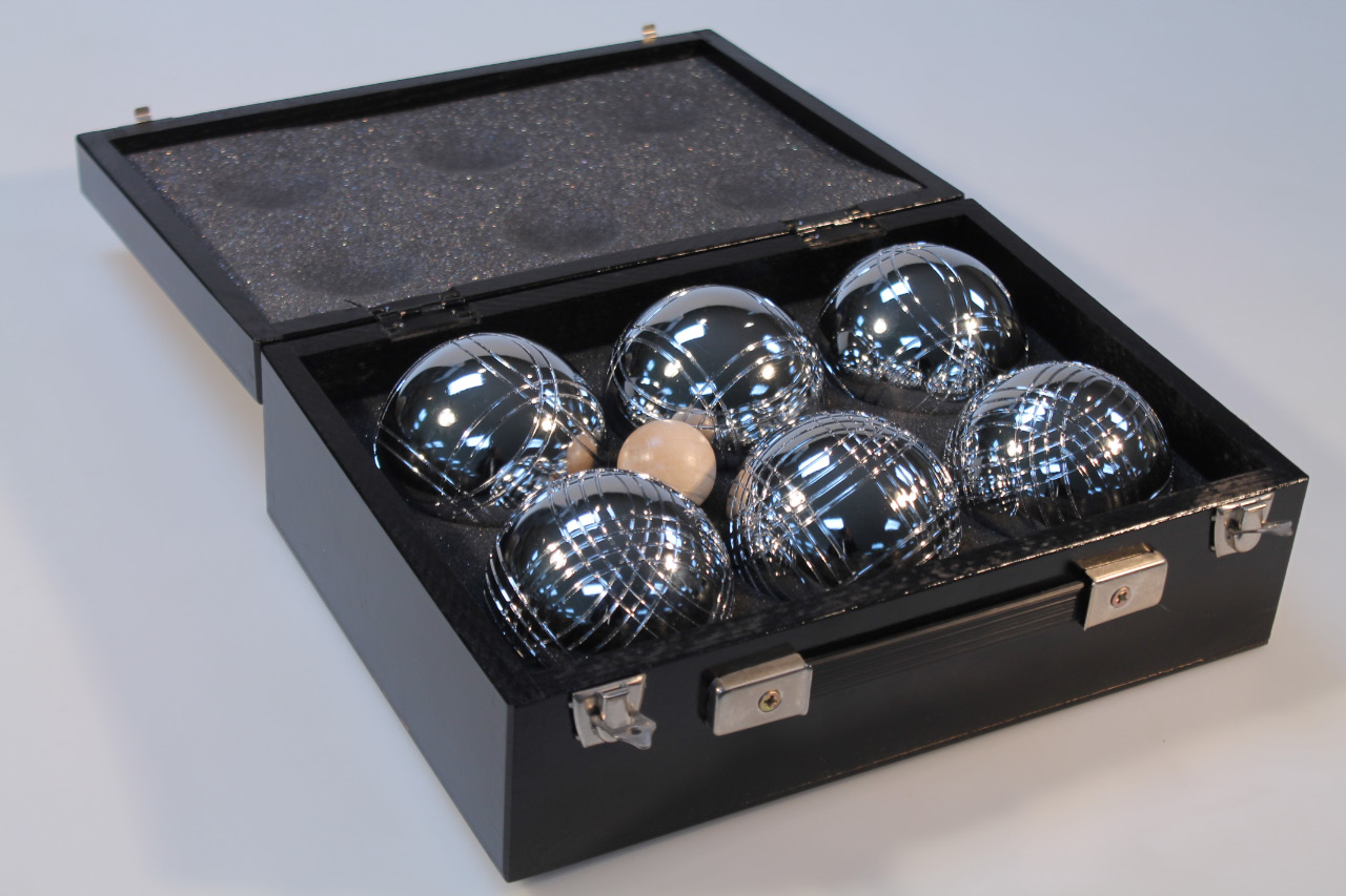 Appraisal: A set of thC Mercedes Benz French boules chrome coloured