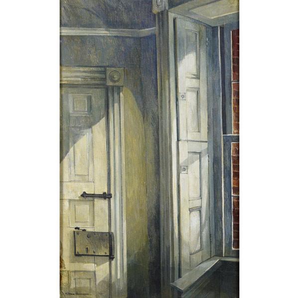 Appraisal: KATHERINE STEELE RENNINGER American - Inside Shutter oil on canvas