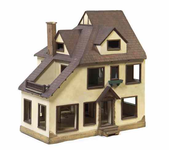 Appraisal: A Doll House having three floors with multiple windows doors