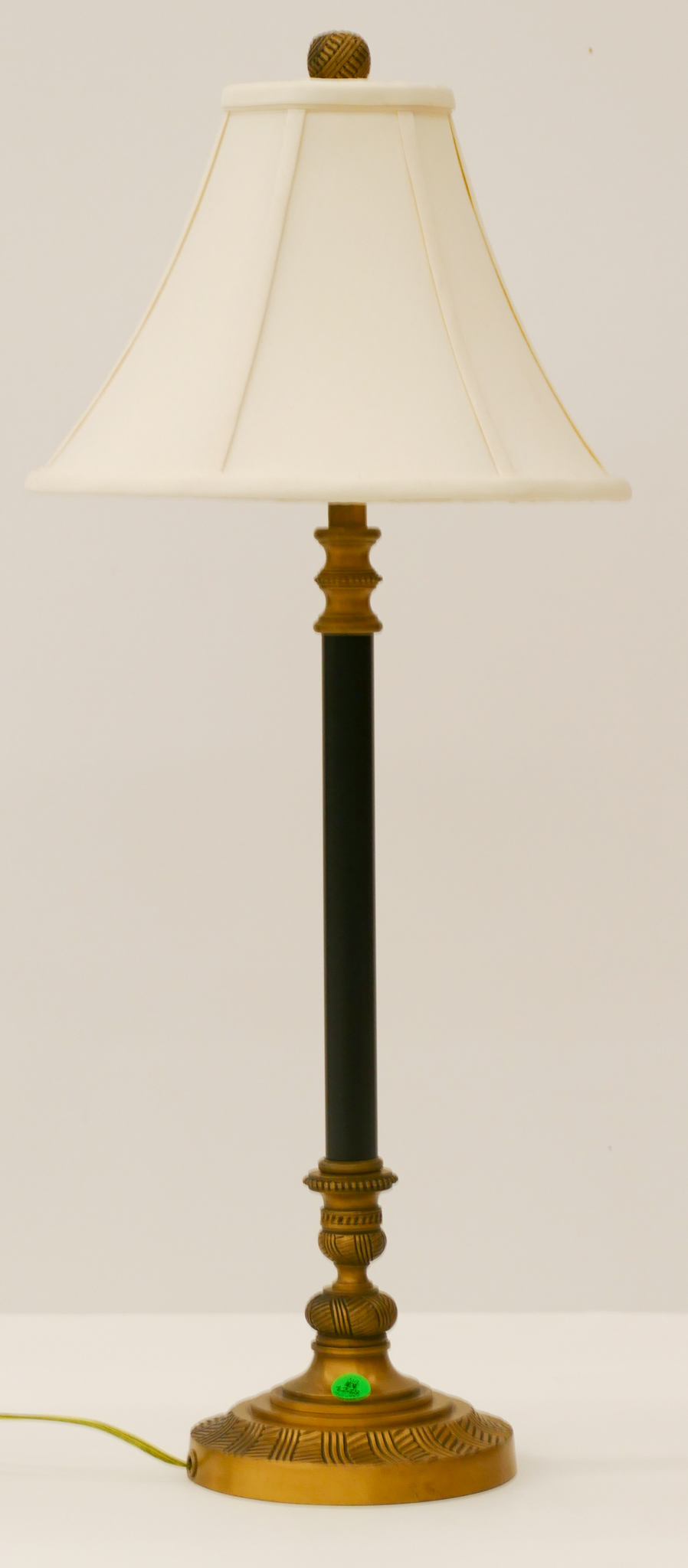 Appraisal: Contemporary Brass Column Table Lamp ''