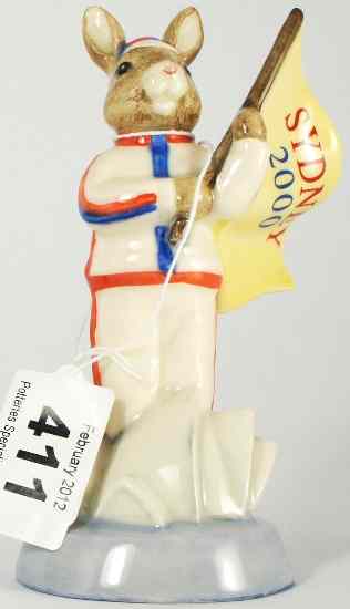 Appraisal: Royal Doulton Bunnykins Figure England Athlete Sydney DB Boxed with