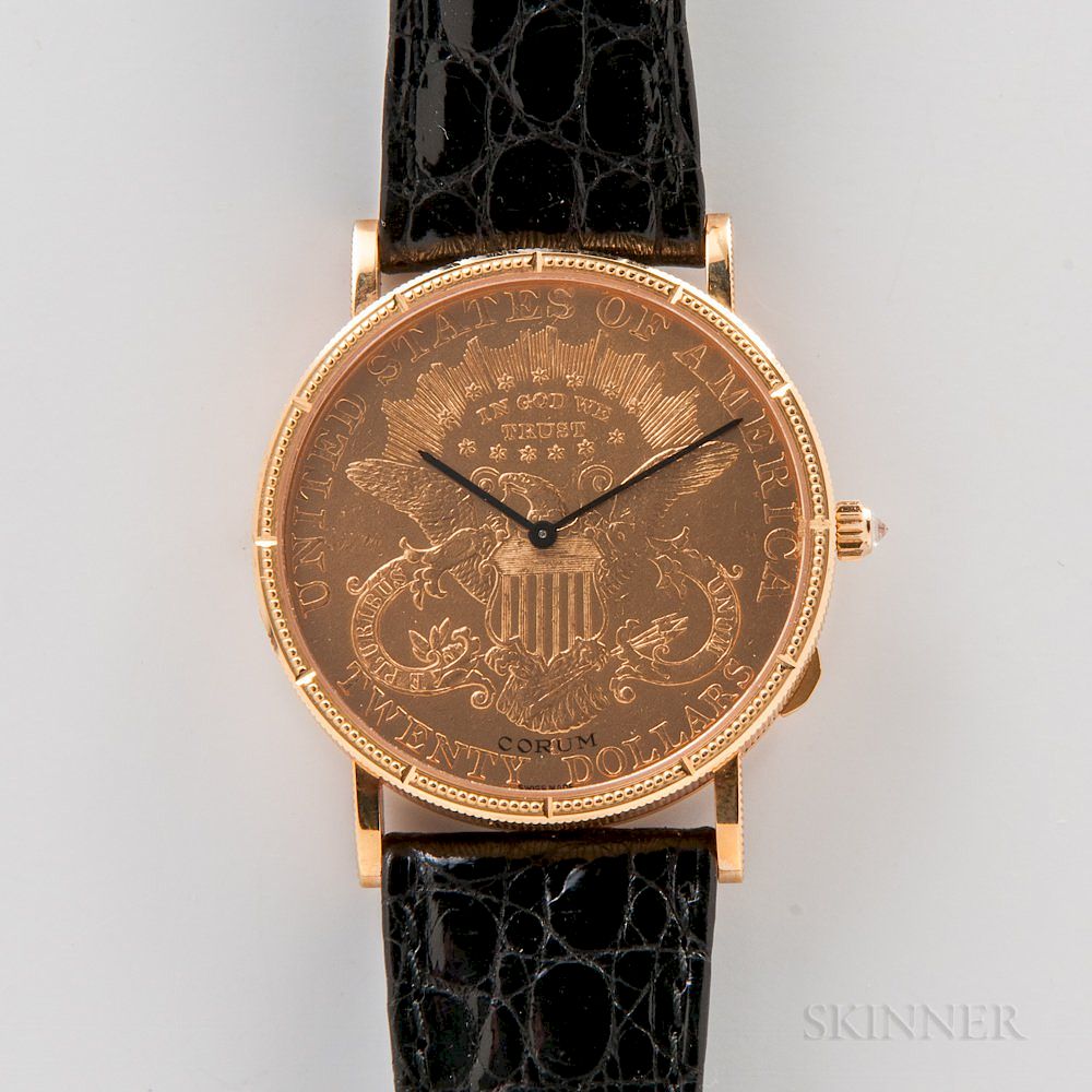 Appraisal: Limited Edition th Anniversary Corum kt Gold Coin Wristwatch with