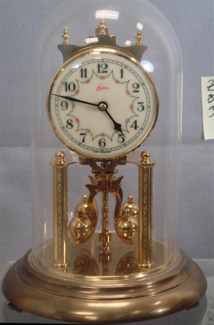 Appraisal: Schatz anniversary clock Germany h including dome Estimate -