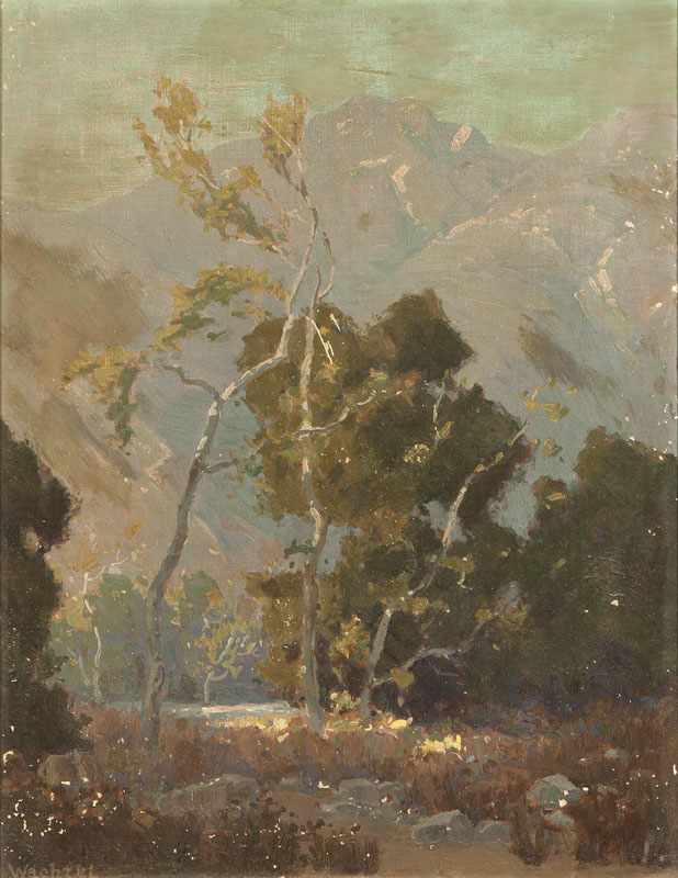 Appraisal: Elmer Wachtel - Los Angeles CA In Eaton Canyon San