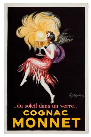 Appraisal: LEONETTO CAPPIELLO - COGNAC MONNET x inches x cm Devambez