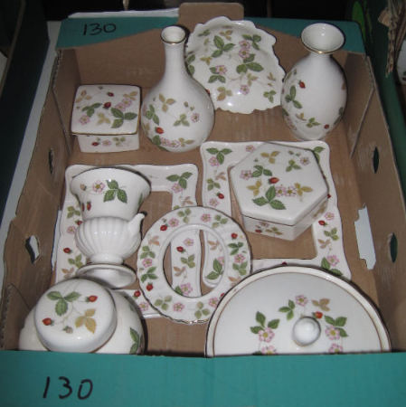 Appraisal: A Collection of Wedgwood Wild Strawberry Ware to Include photo