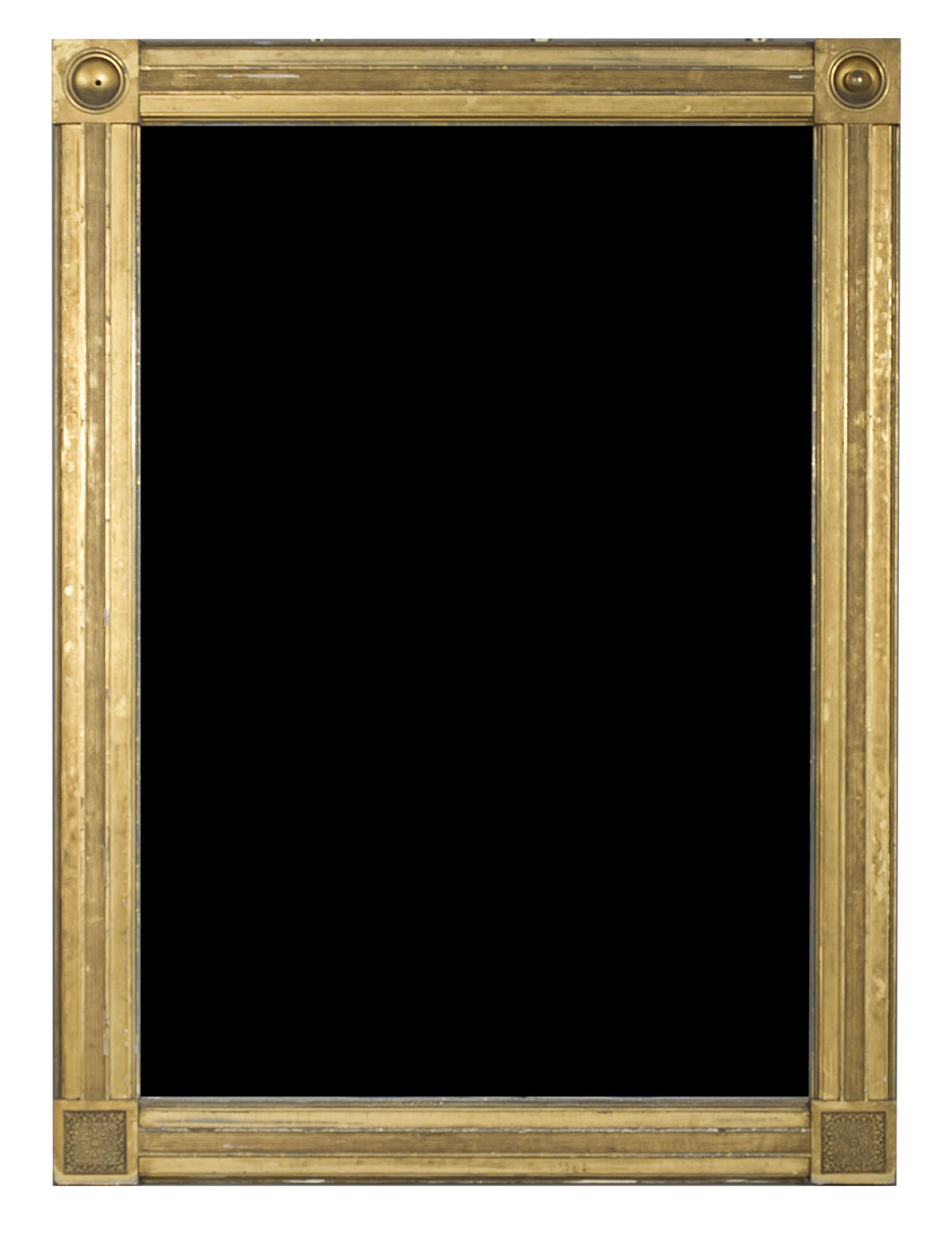 Appraisal: LARGE AMERICAN CLASSICAL GILTWOOD PIER MIRROR The rectangular frame with