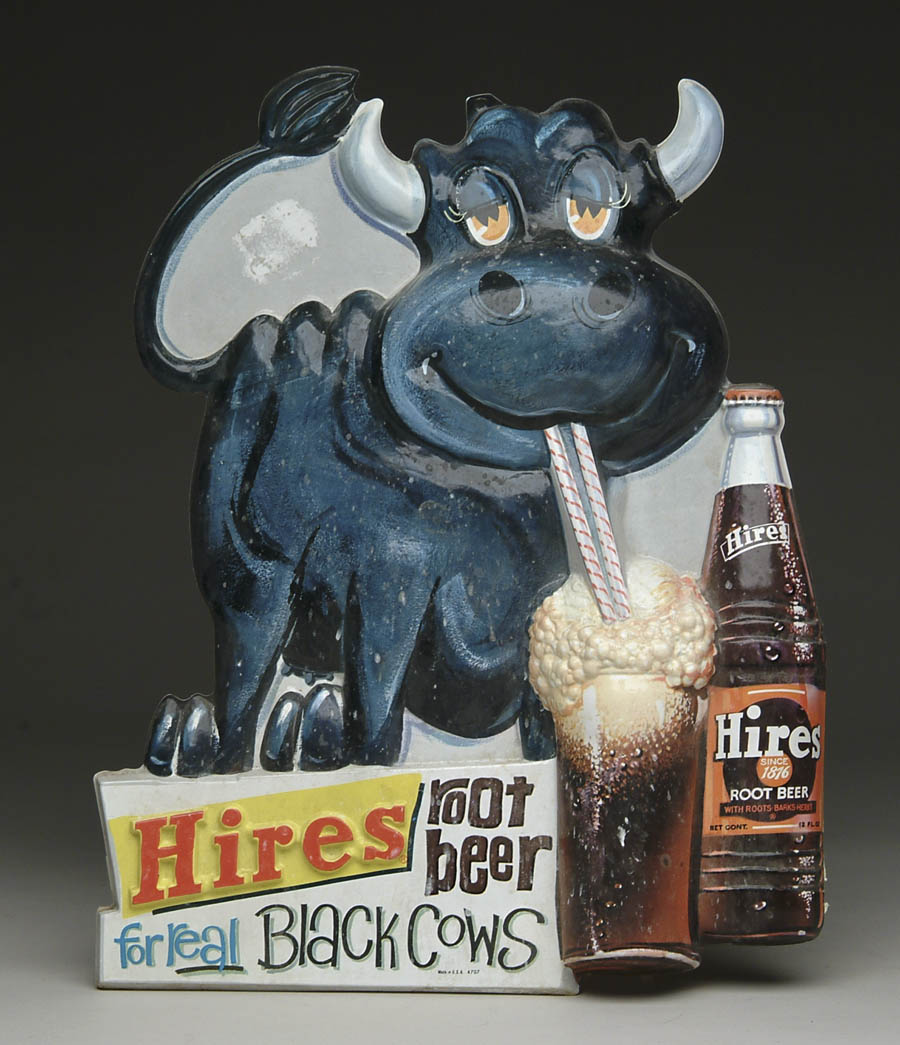 Appraisal: HIRES ROOT BEER PLASTIC DISPLAY Plastic -d display for Hires