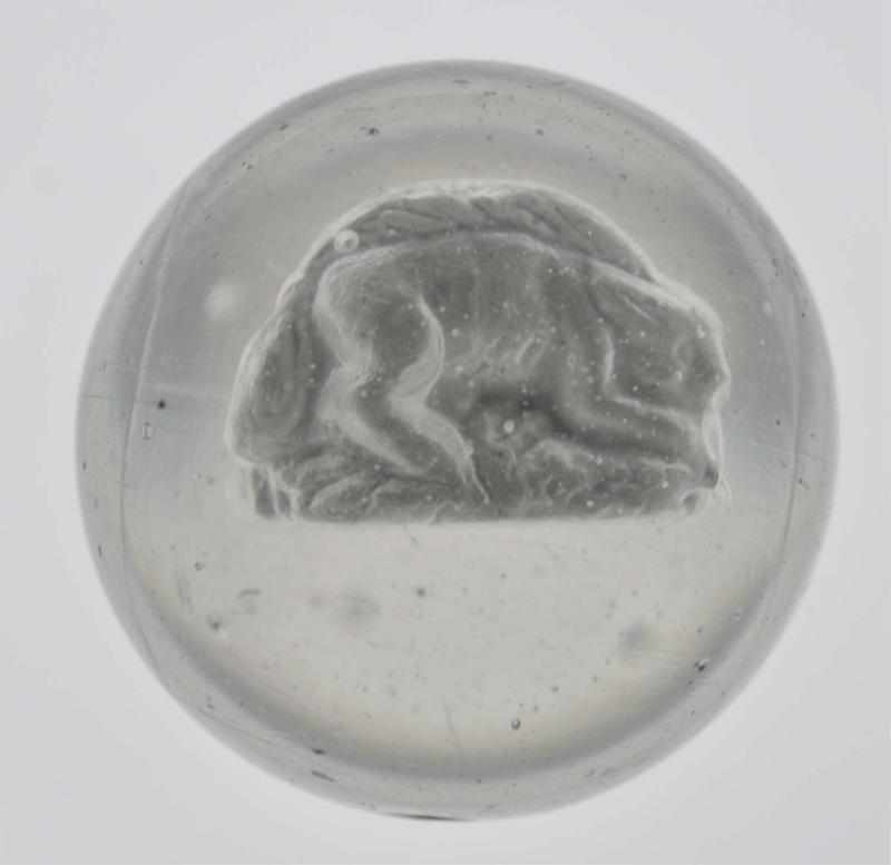 Appraisal: Badger Sulphide Marble Description Figure is well-centered slightly high in